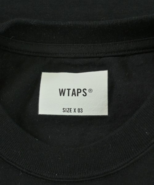 WTAPS（ダブルタップス）Tシャツ・カットソー 黒 サイズ:3(L位) メンズ/2200702272066