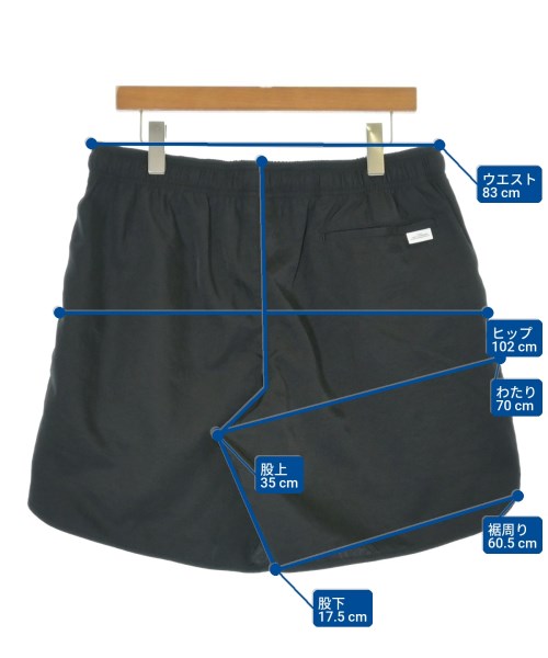 WTAPS（ダブルタップス）ショートパンツ 黒 サイズ:04(XL位) メンズ/2200703410085