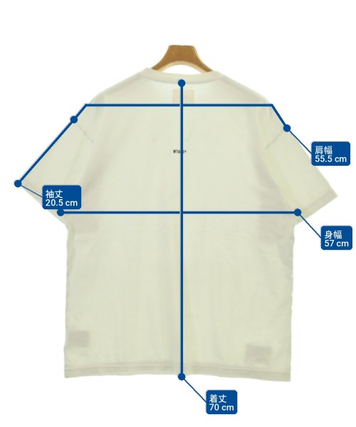 WTAPS（ダブルタップス）Tシャツ・カットソー 白 サイズ:3(L位) メンズ/2200707561035