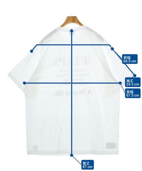 WTAPS（ダブルタップス）Tシャツ・カットソー 白 サイズ:04(XXL位) メンズ/2200707799278