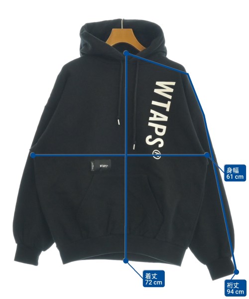 WTAPS（ダブルタップス）パーカー 黒 サイズ:3(L位) メンズ/2200663361038