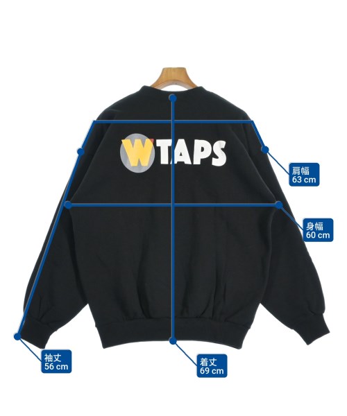 WTAPS（ダブルタップス）スウェット 黒 サイズ:2(M位) メンズ/2200664903022