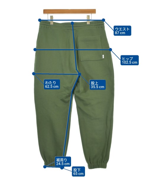 WTAPS（ダブルタップス）スウェットパンツ 緑 サイズ:03(L位) メンズ/2200665255021