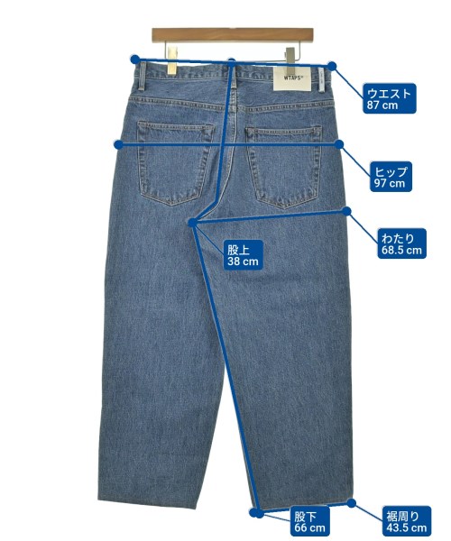 WTAPS（ダブルタップス）デニムパンツ 青 サイズ:03(L位) メンズ/2200665323072