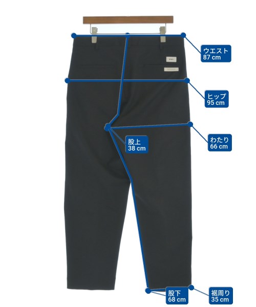 WTAPS（ダブルタップス）スラックス 黒 サイズ:03(L位) メンズ/2200665817038