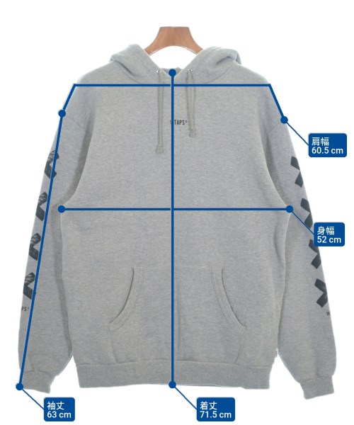 WTAPS（ダブルタップス）パーカー グレー サイズ:3(L位) メンズ/2200663407125