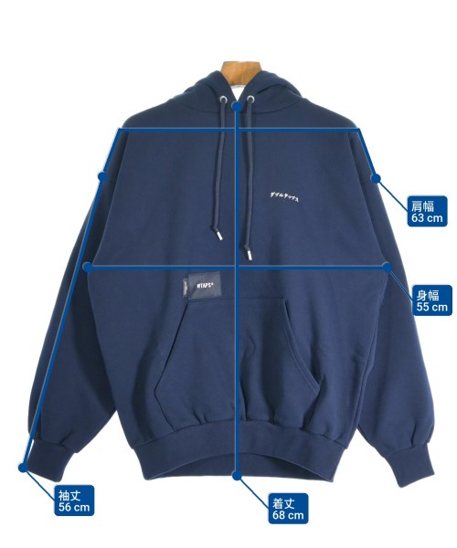 WTAPS（ダブルタップス）パーカー 紺 サイズ:01(S位) メンズ/2200666859082