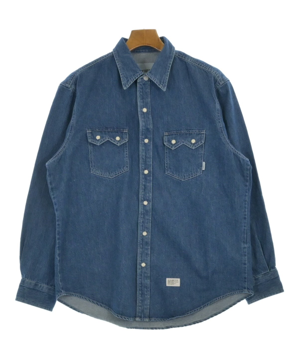 WTAPS（ダブルタップス）カジュアルシャツ 青 サイズ:01(S位) メンズ