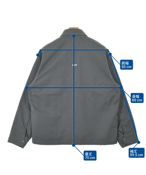 WTAPS（ダブルタップス）ブルゾン グレー サイズ:02(M位) メンズ/2200667476035