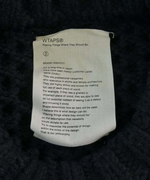 WTAPS（ダブルタップス）ニット・セーター 紺 サイズ:2(M位) メンズ/2200669819038