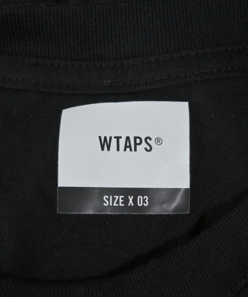 WTAPS（ダブルタップス）Tシャツ・カットソー 黒 サイズ:03(L位) メンズ/2200670070503