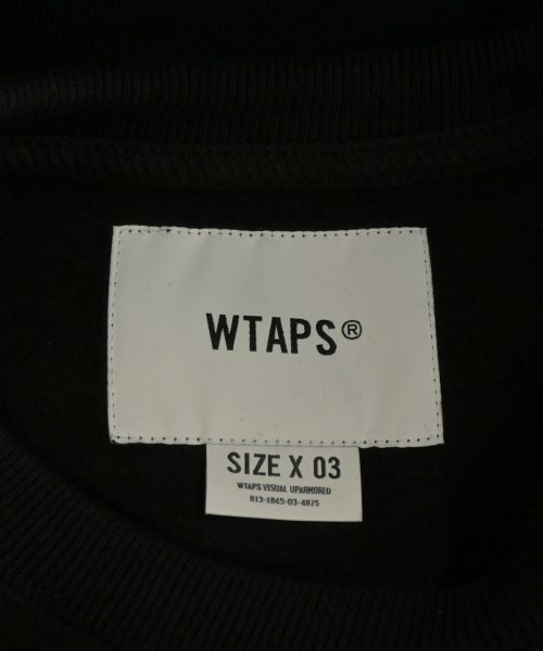WTAPS（ダブルタップス）スウェット 黒 サイズ:3(L位) メンズ/2200670544110