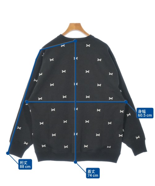 WTAPS（ダブルタップス）スウェット 黒 サイズ:3(L位) メンズ/2200670544110