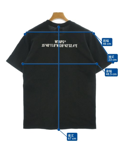 WTAPS（ダブルタップス）Tシャツ・カットソー 黒 サイズ:02(M位) メンズ/2200672115011
