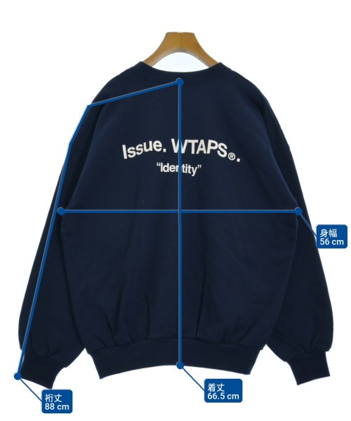 WTAPS（ダブルタップス）スウェット 紺 サイズ:02(M位) メンズ/2200733690013