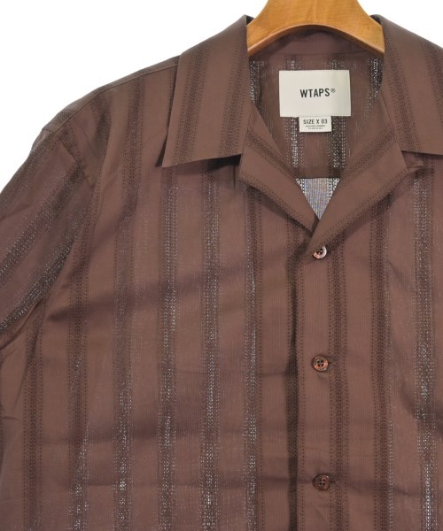 WTAPS（ダブルタップス）カジュアルシャツ 茶 サイズ:03(L位) メンズ/2200737620016