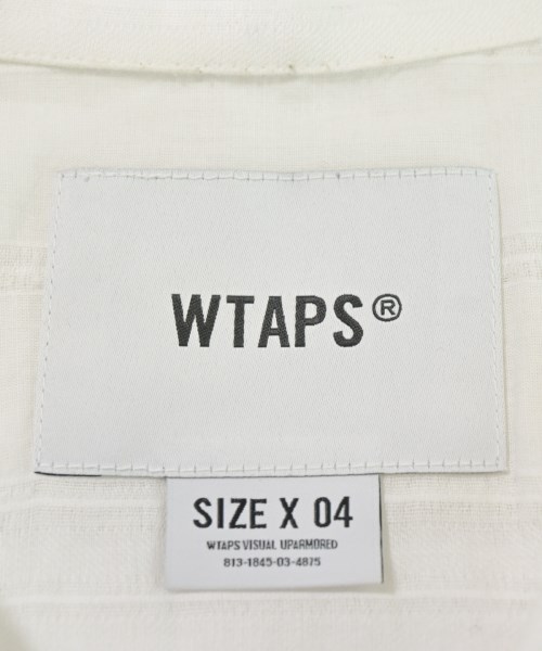 WTAPS（ダブルタップス）カジュアルシャツ 白 サイズ:4(XL位) メンズ/2200720136074
