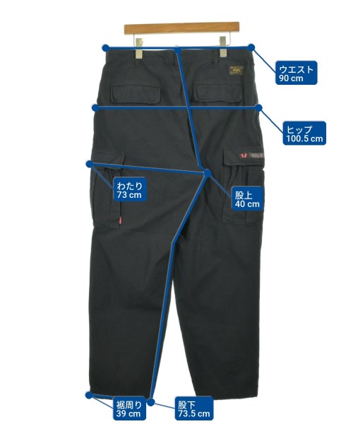 WTAPS（ダブルタップス）カーゴパンツ 黒 サイズ:4(XL位) メンズ/2200716619192