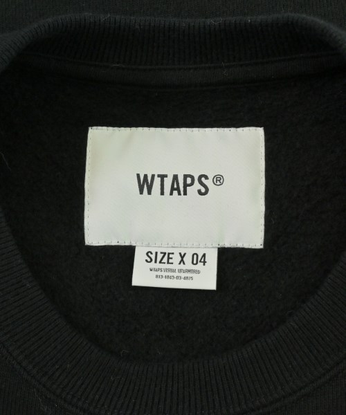 WTAPS（ダブルタップス）スウェット 黒 サイズ:4(XL位) メンズ/2200716619413