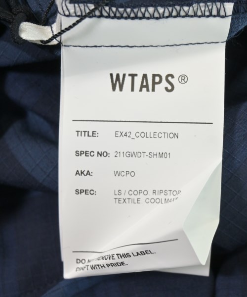 WTAPS（ダブルタップス）カジュアルシャツ 青 サイズ:01(S位) メンズ/2200721087313