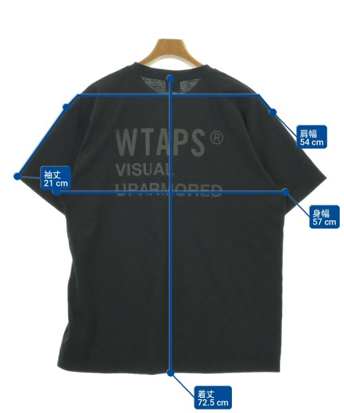 WTAPS（ダブルタップス）Tシャツ・カットソー 黒 サイズ:02(M位) メンズ/2200720581041