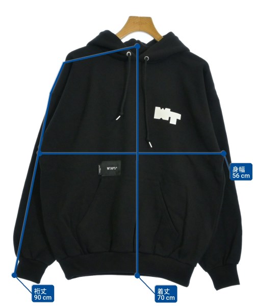 WTAPS（ダブルタップス）パーカー 黒 サイズ:2(M位) メンズ/2200721439105