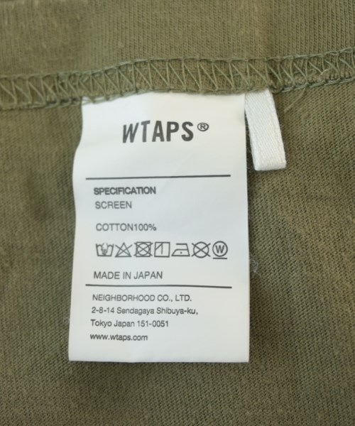 WTAPS（ダブルタップス）Tシャツ・カットソー カーキ サイズ:3(L位) メンズ/2200720471304