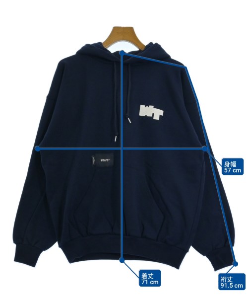 WTAPS（ダブルタップス）パーカー 紺 サイズ:02(M位) メンズ/2200727213044