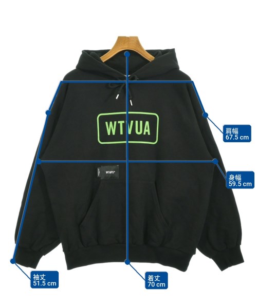 WTAPS（ダブルタップス）パーカー 黒 サイズ:2(M位) メンズ/2200728834033
