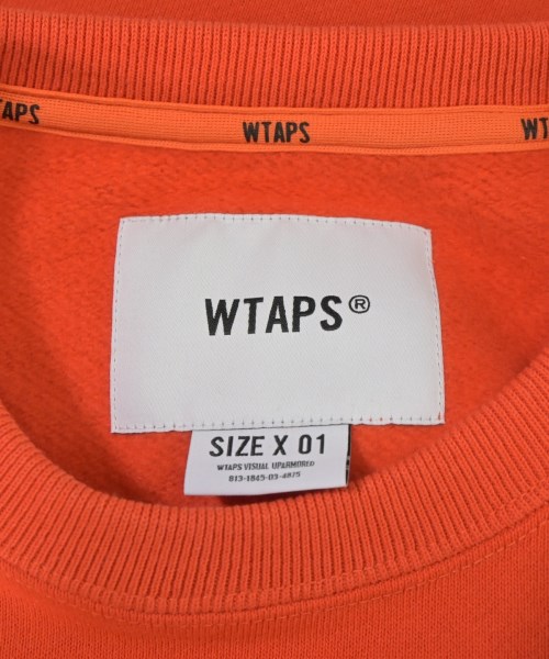 WTAPS（ダブルタップス）スウェット オレンジ サイズ:1(S位) メンズ/2200682328036
