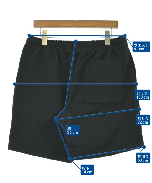WTAPS（ダブルタップス）ショートパンツ 黒 サイズ:3(L位) メンズ/2200682915038