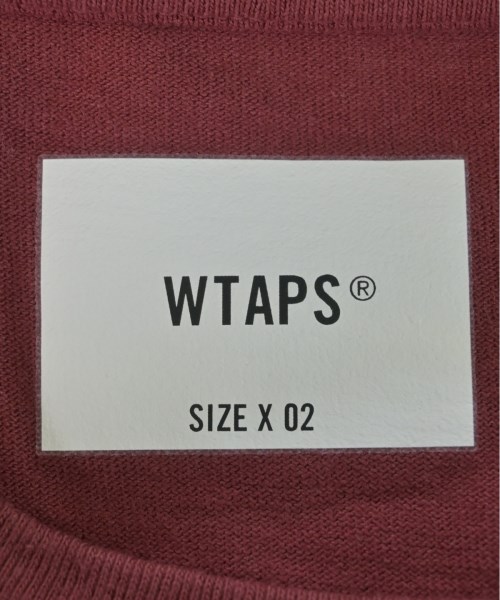 WTAPS（ダブルタップス）Tシャツ・カットソー 赤 サイズ:2(M位) メンズ/2200683311068