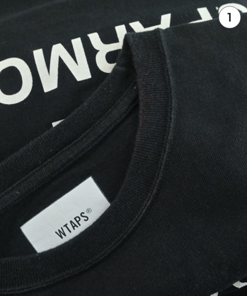 WTAPS（ダブルタップス）Tシャツ・カットソー 黒 サイズ:2(M位) メンズ/2200683311075