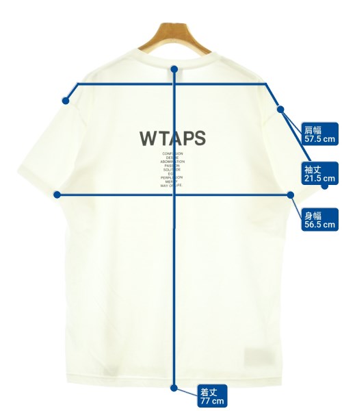 WTAPS（ダブルタップス）Tシャツ・カットソー 白 サイズ:2(M位) メンズ/2200678199107