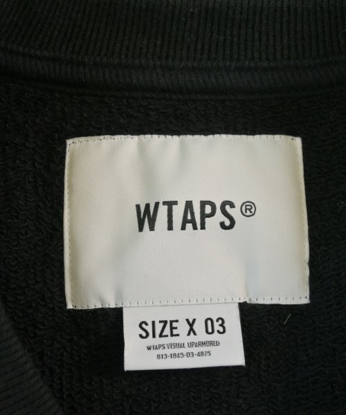 WTAPS（ダブルタップス）スウェット 黒 サイズ:03(L位) メンズ/2200679324140
