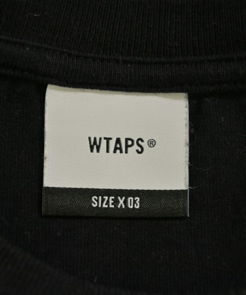 WTAPS（ダブルタップス）Tシャツ・カットソー 黒 サイズ:3(L位) メンズ/2200679673149