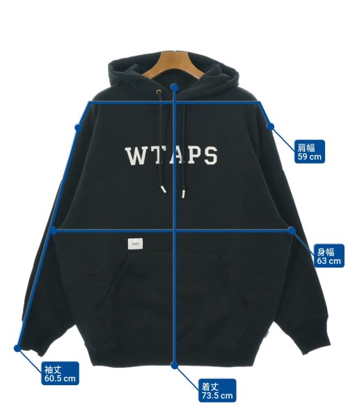WTAPS（ダブルタップス）パーカー 黒 サイズ:4(XL位) メンズ/2200679673156