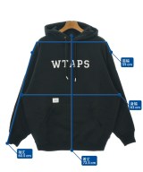 WTAPS（ダブルタップス）パーカー 黒 サイズ:4(XL位) メンズ/2200679673156