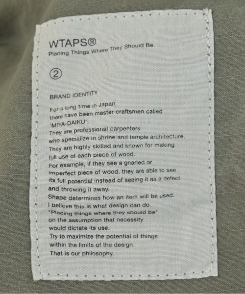 WTAPS（ダブルタップス）ショートパンツ カーキ サイズ:MIKE(M位) メンズ/2200684560168