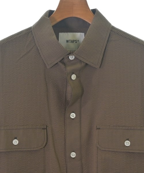 WTAPS（ダブルタップス）カジュアルシャツ 茶 サイズ:03(L位) メンズ/2200685364055