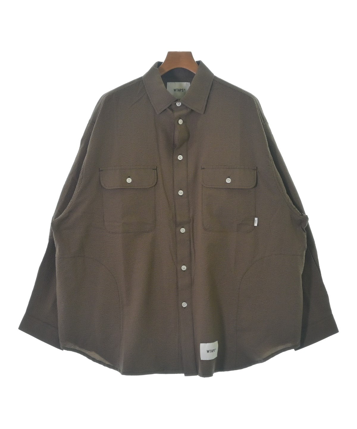 WTAPS シャツ サイズ03 WTAPS（ダブルタップス）カジュアルシャツ 茶 サイズ:03(L位) メンズ