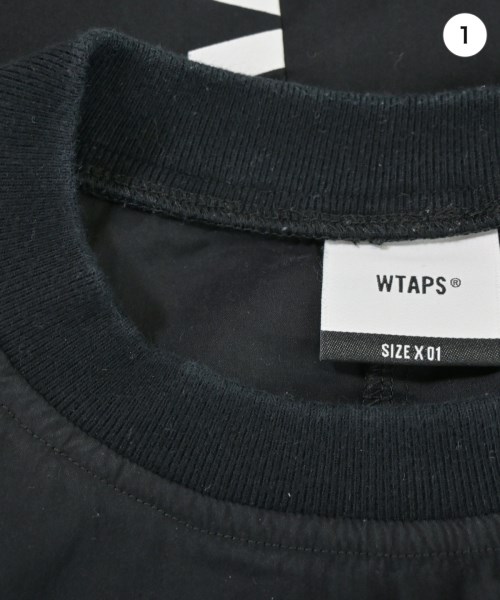 WTAPS（ダブルタップス）Tシャツ・カットソー 黒 サイズ:01(S位) メンズ/2200685623060