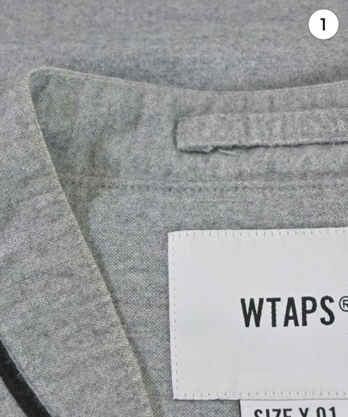 WTAPS（ダブルタップス）カジュアルシャツ グレー サイズ:1(S位) メンズ/2200685623077