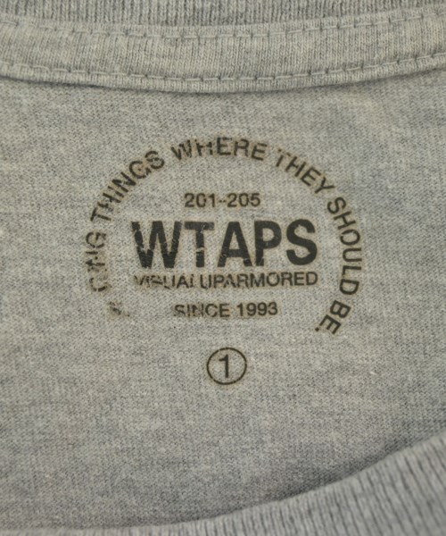 WTAPS（ダブルタップス）Tシャツ・カットソー グレー サイズ:1(S位) メンズ/2200685773024