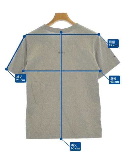 WTAPS（ダブルタップス）Tシャツ・カットソー グレー サイズ:1(S位) メンズ/2200685773024