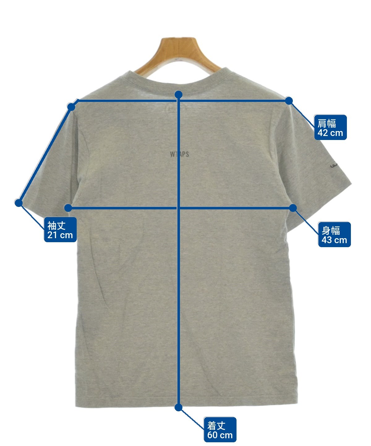 WTAPS Tシャツ・カットソー グレー S 【公式通販】