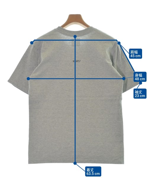 WTAPS（ダブルタップス）Tシャツ・カットソー グレー サイズ:1(S位) メンズ/2200686139034