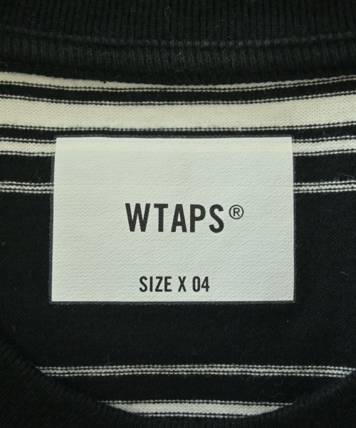 WTAPS（ダブルタップス）Tシャツ・カットソー 黒 サイズ:4(XL位) メンズ/2200686273097
