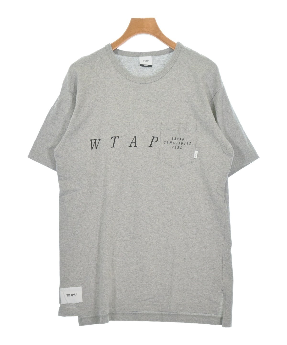 WTAPS グレー Tシャツ サイズ01 WTAPS（ダブルタップス）Tシャツ・カットソー グレー サイズ:01(S位