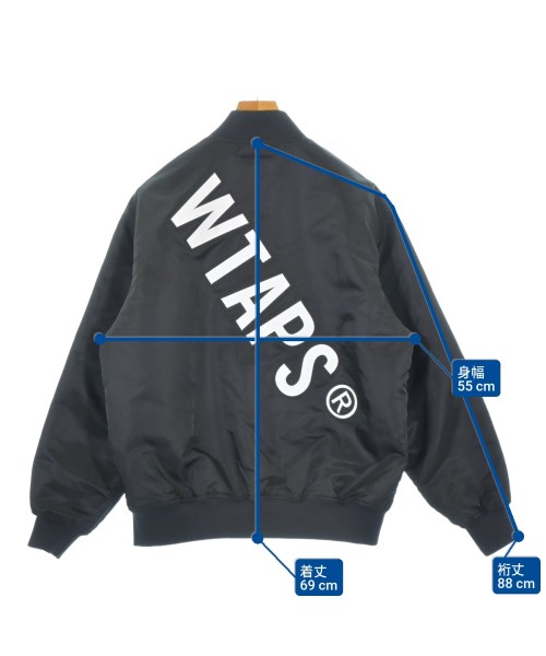 WTAPS（ダブルタップス）ブルゾン 黒 サイズ:2(M位) メンズ/2200688155018